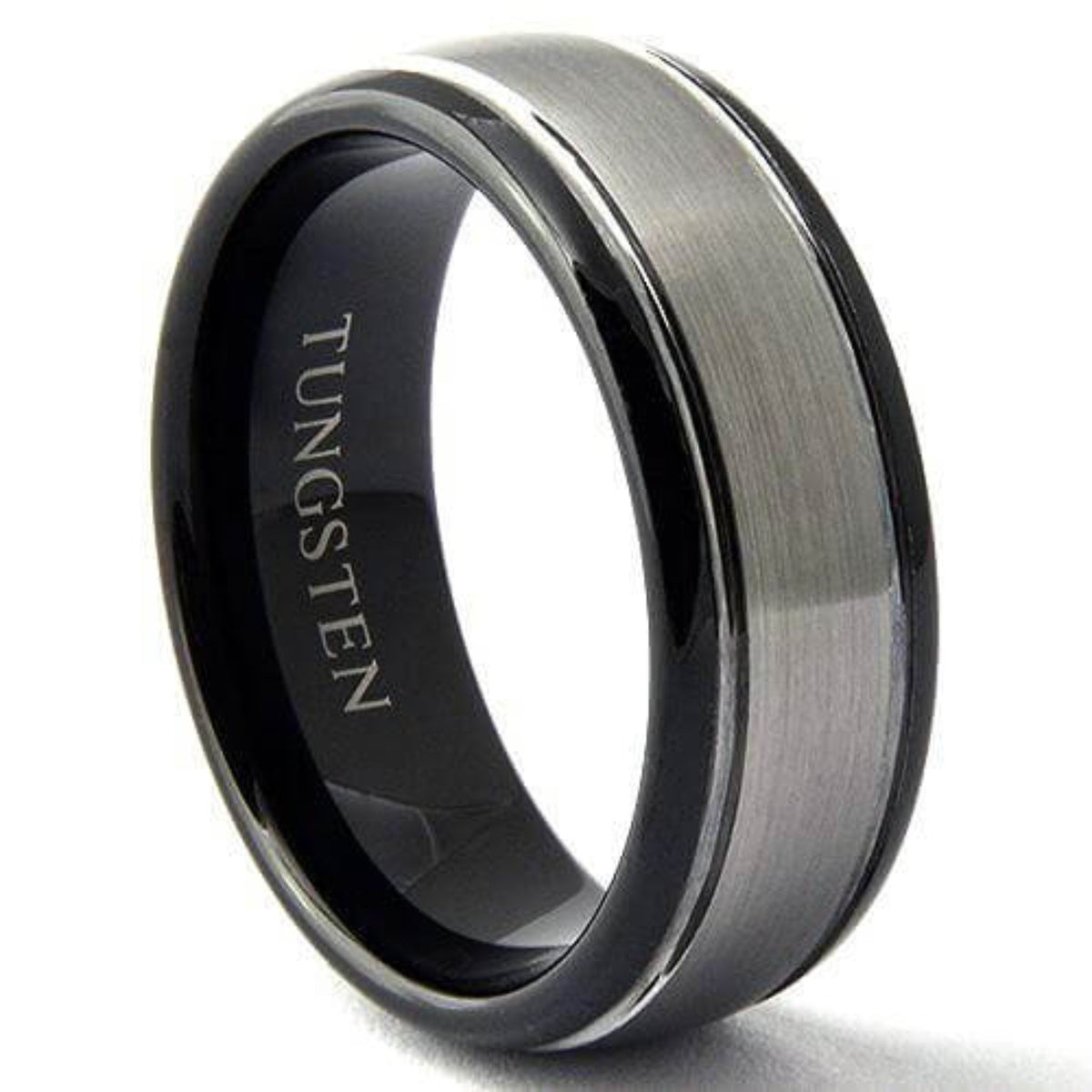 Black Ring,Wedding Ring,Wedding outlets Band,Bamboo Wedding Ring,Tungsten Carbide Ring,Engagement Ring,Dome Wedding Band,Anniversary Ring,8mm