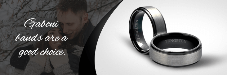 Mens Black wedding ring