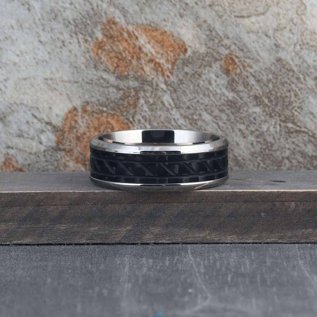 TOR Forged Carbon Fiber Wedding Ring - Gaboni Jewelers