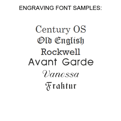 PASTEUR - Engraving Font - Gaboni Jewelers