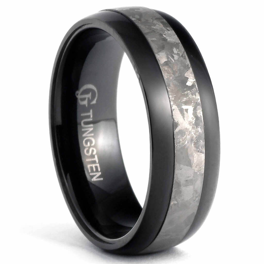 DUNE Meteorite Wedding Ring for Men Black - Gaboni Jewelers