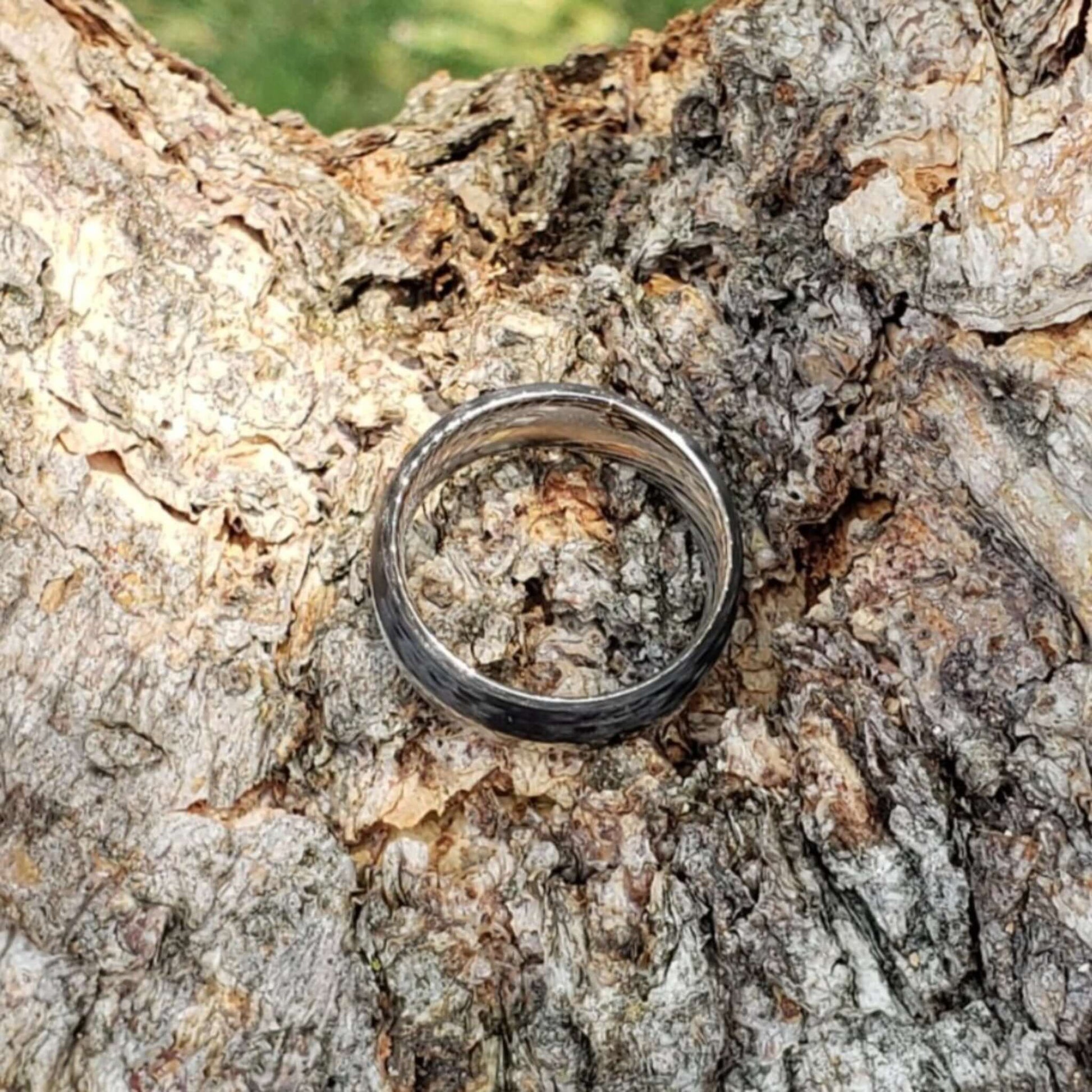 GIBILI Damascus Wedding Band Ring - Gaboni Jewelers