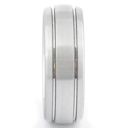 LORIS Dome White Tungsten Carbide Wedding Band - Gaboni Jewelers