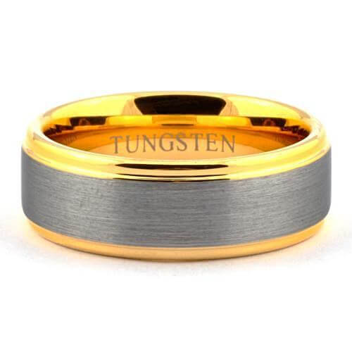 Modern Two-Tone Wedding Ring - Gaboni Jewelers